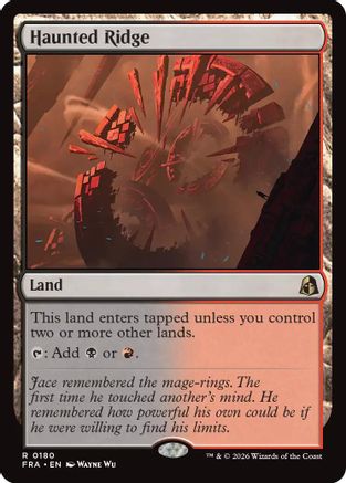 Haunted Ridge  [Foil]  (FRA-180) - [Reality Fracture]