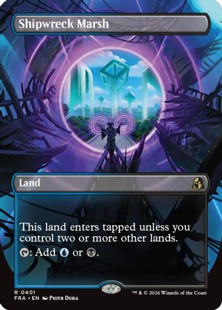 Shipwreck Marsh (Borderless)  [Foil]  (FRA-401) - [Reality Fracture]