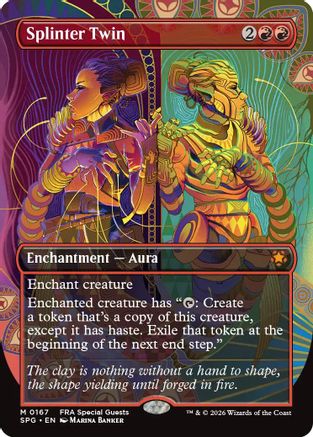 Splinter Twin (Borderless)  [Foil]  (SPG-167) - [Special Guests]