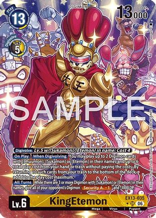 KingEtemon (Alternate Art) (EX13-035) - [Chivalrous XIII] Foil