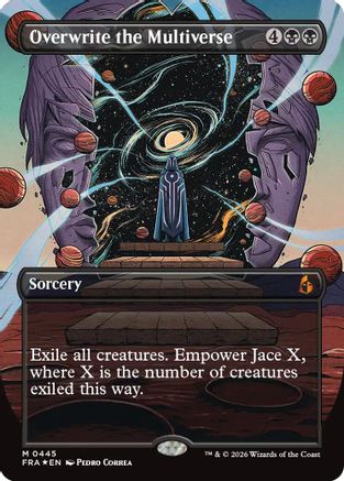 Overwrite the Multiverse (Borderless)  [Foil]  (FRA-445) - [Reality Fracture]