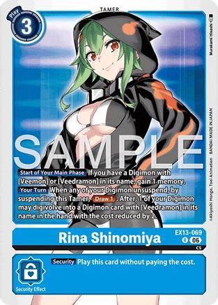 Rina Shinomiya (EX13-069) - [Chivalrous XIII] Foil