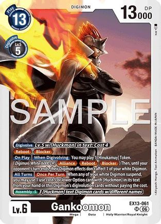 Gankoomon (EX13-061) - [Chivalrous XIII] Foil