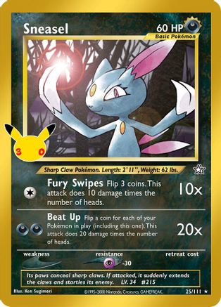 Sneasel - (025) Holofoil [ME 30th Celebration Classic Collection]