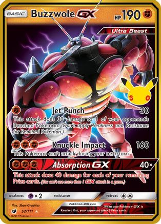 Buzzwole GX - (057) Holofoil [ME 30th Celebration Classic Collection]