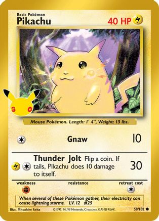 Pikachu - (058) Holofoil [ME 30th Celebration Classic Collection]