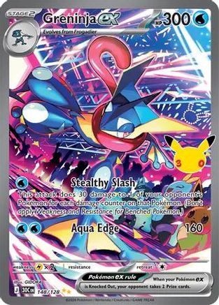 Greninja EX - (148/128) Holofoil [ME 30th Celebration]