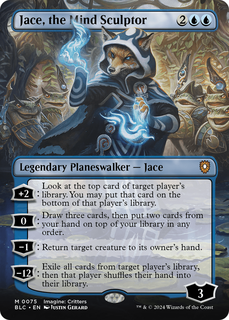 Jace, the Mind Sculptor (Borderless) [Bloomburrow Commander] - Trinity Hobby