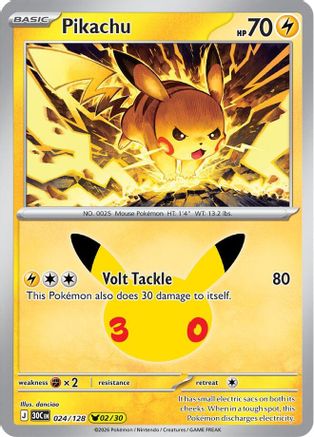 Pikachu - (024/128) Holofoil [ME 30th Celebration]