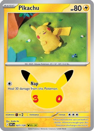 Pikachu - (027/128) Holofoil [ME 30th Celebration]
