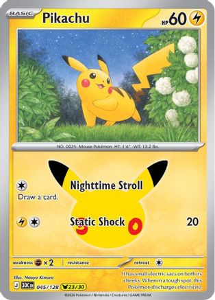 Pikachu - (045/128) Holofoil [ME 30th Celebration]