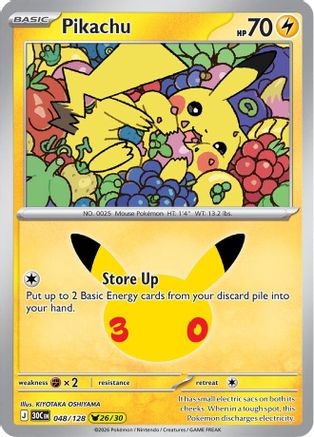 Pikachu - (048/128) Holofoil [ME 30th Celebration]