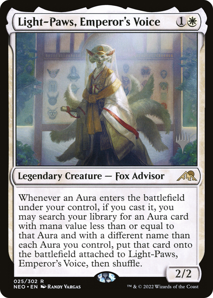 Light-Paws, Emperor's Voice (Pack promotionnel) [Kamigawa: Neon Dynasty Promos] 