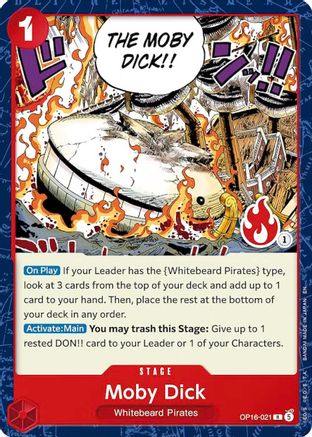 Moby Dick (Ace Deck) (OP16-021) - [Set Sail Deck Set]