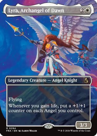 Lyra, Archangel of Dawn (Borderless)  (FRA-294) - [Reality Fracture]