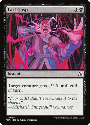 Last Gasp  [Foil]  (FRA-056) - [Reality Fracture]