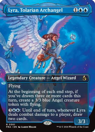 Lyra, Tolarian Archangel (Borderless)  [Foil]  (FRA-301) - [Reality Fracture]