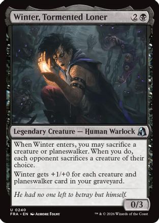 Winter, Tormented Loner  (FRA-240) - [Reality Fracture]
