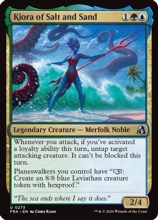 Kiora of Salt and Sand  [Foil]  (FRA-273) - [Reality Fracture]
