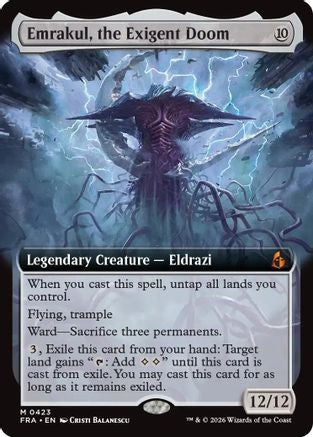 Emrakul, the Exigent Doom (Extended Art)  [Foil]  (FRA-423) - [Reality Fracture]