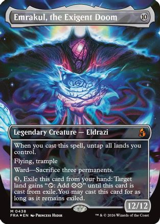 Emrakul, the Exigent Doom (Borderless)  [Foil]  (FRA-438) - [Reality Fracture]