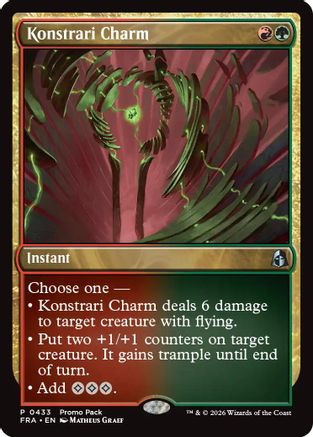 Konstrari Charm  [Foil]  (PPFRA-433) - [Promo Pack: Reality Fracture]