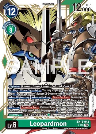 Leopardmon (Alternate Art) (EX13-043) - [Chivalrous XIII] Foil