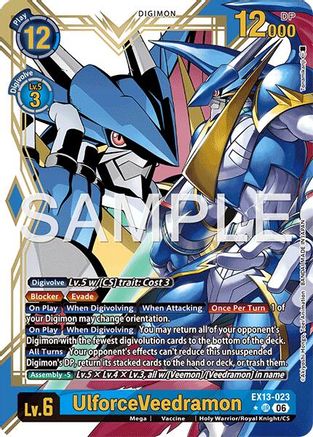UlforceVeedramon (Alternate Art) (EX13-023) - [Chivalrous XIII] Foil