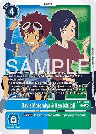 Davis Motomiya & Ken Ichijoji (EX13-070) - [Chivalrous XIII]