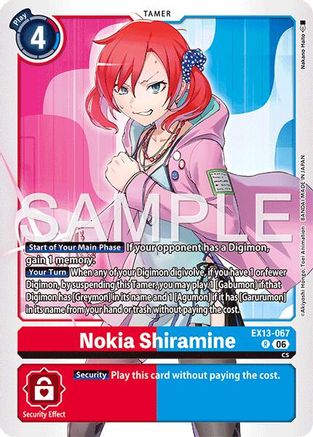 Nokia Shiramine (EX13-067) - [Chivalrous XIII] Foil