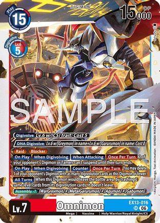 Omnimon (EX13-016) - [Chivalrous XIII] Foil
