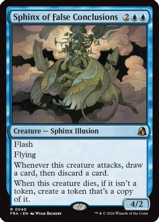 Sphinx of False Conclusions  [Foil]  (FRA-040) - [Reality Fracture]
