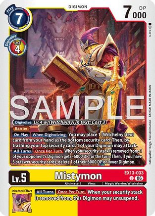 Mistymon (EX13-033) - [Chivalrous XIII]