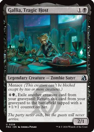 Gallia, Tragic Host  [Foil]  (FRA-228) - [Reality Fracture]