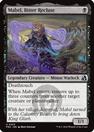Mabel, Bitter Recluse  [Foil]  (FRA-233) - [Reality Fracture]