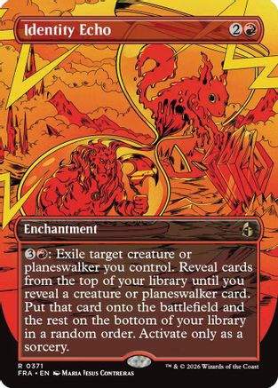 Identity Echo (Borderless)  [Foil]  (FRA-371) - [Reality Fracture]