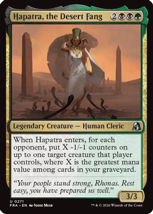 Hapatra, the Desert Fang  [Foil]  (FRA-271) - [Reality Fracture]