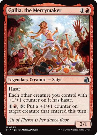 Gallia, the Merrymaker  [Foil]  (FRA-245) - [Reality Fracture]