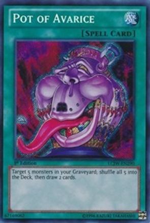 Pot of Avarice [LCJW-EN290] Secret Rare - Trinity Hobby