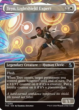 Teyo, Lightshield Expert (Borderless)  [Foil]  (FRA-295) - [Reality Fracture]