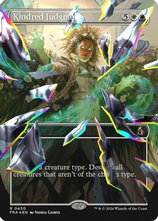 Kindred Judgment (Borderless) (Facet Foil)  [Foil]  (FRA-450) - [Reality Fracture]