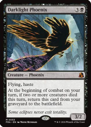 Darklight Phoenix  [Foil]  (FRA-053) - [Reality Fracture]