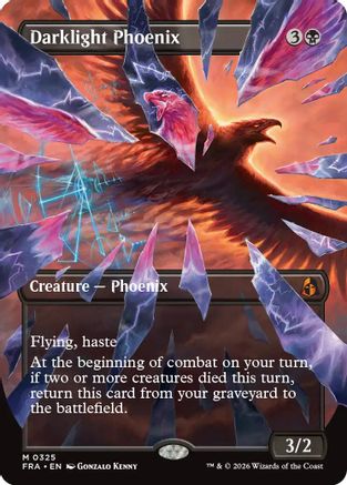 Darklight Phoenix (Borderless) (0325)  (FRA-325) - [Reality Fracture]