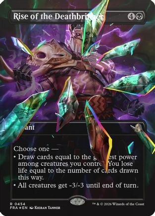 Rise of the Deathbringer (Borderless) (Facet Foil)  [Foil]  (FRA-454) - [Reality Fracture]