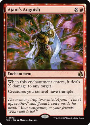 Ajani's Anguish  [Foil]  (FRA-072) - [Reality Fracture]