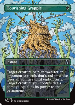 Flourishing Grapple (Borderless)  [Foil]  (FRA-372) - [Reality Fracture]