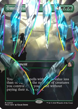 Omnipresence (Borderless) (Facet Foil) (0459)  [Foil]  (FRA-459) - [Reality Fracture]
