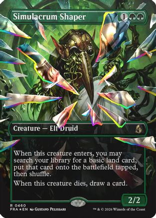 Simulacrum Shaper (Borderless) (Facet Foil)  [Foil]  (FRA-460) - [Reality Fracture]
