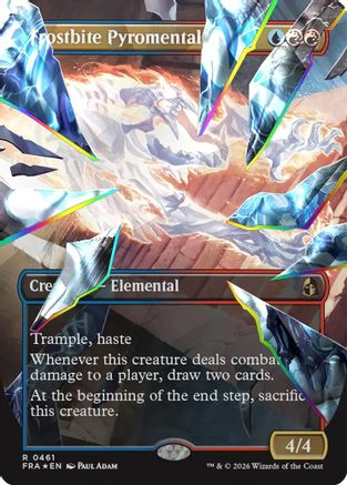Frostbite Pyromental (Borderless) (Facet Foil)  [Foil]  (FRA-461) - [Reality Fracture]