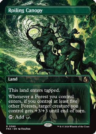 Roiling Canopy (Borderless)  [Foil]  (FRA-380) - [Reality Fracture]